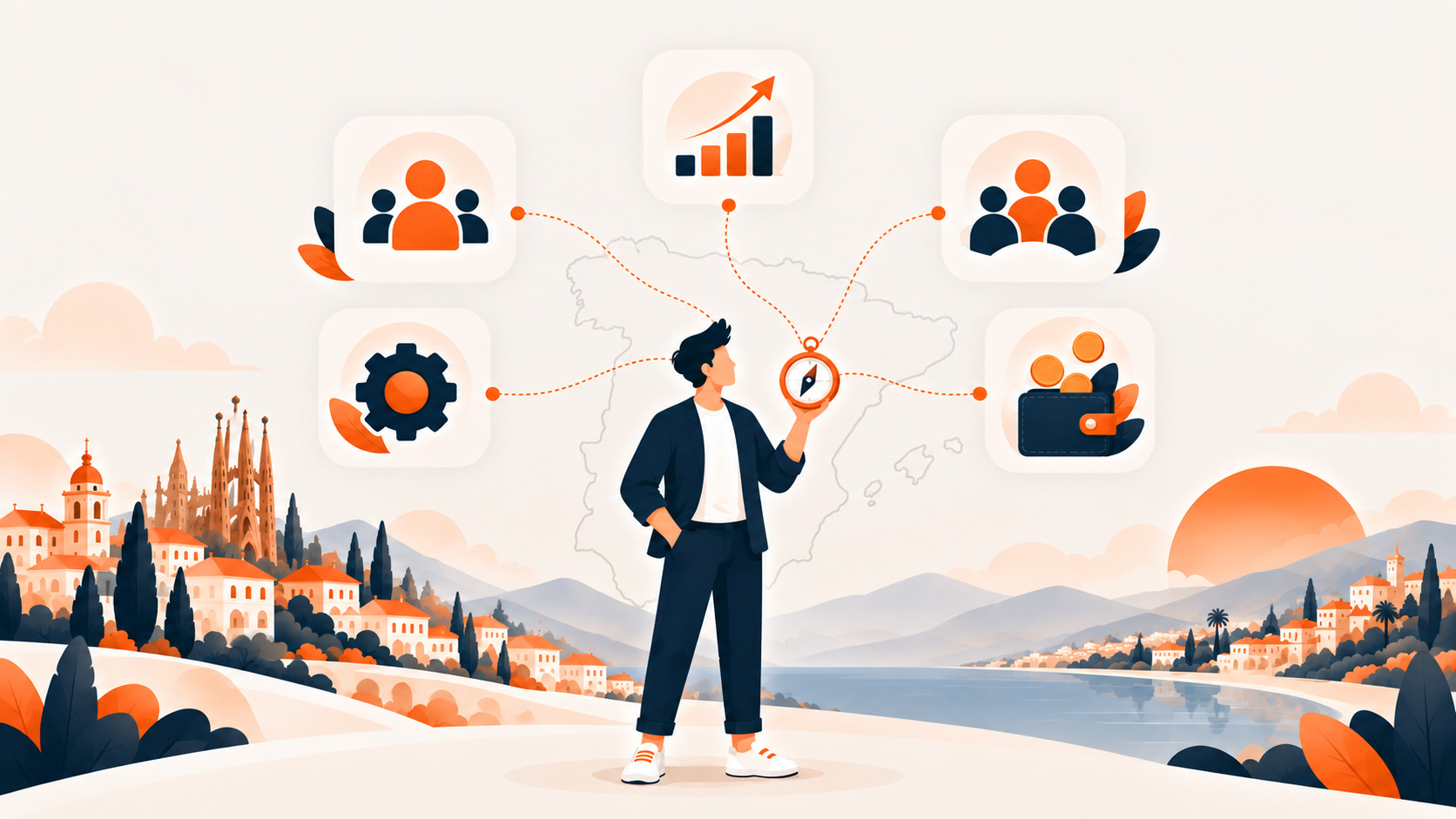 پنج سؤال برای انتخاب شهر مناسب استارتاپ در اسپانیا